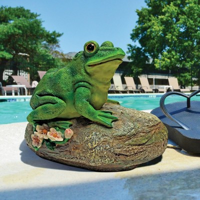 Thurston Green Resin Frog Garden Rock Statue