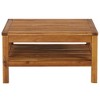 vidaXL Coffee Table 25.6"x25.6"x13.8" Solid Acacia Wood - 3 of 4