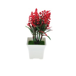 Unique Bargains Artificial Plants 7-Branch Pine Cone Plastic 4.33"x4.33"x6.69" 1 Pcs - 1 of 4