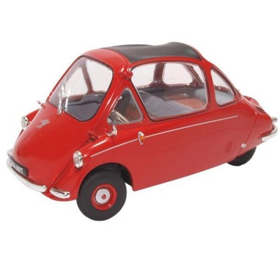 Heinkel Trojan LHD Bubble Car Red 1/18 Diecast Model Car by Oxford Diecast