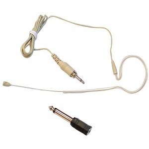 Pyle Headworn Omni-Directional Microphone with 3.5mm / 1/4'' Adapter - PMEM1, Beige - 1 of 4