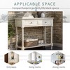 NicBex Traditional Design Vintage Console Table, Entryway Table with 2 Drawer & Bottom Shelf, Foyer Tables for Entryway, Living Room, Hallway - 4 of 4
