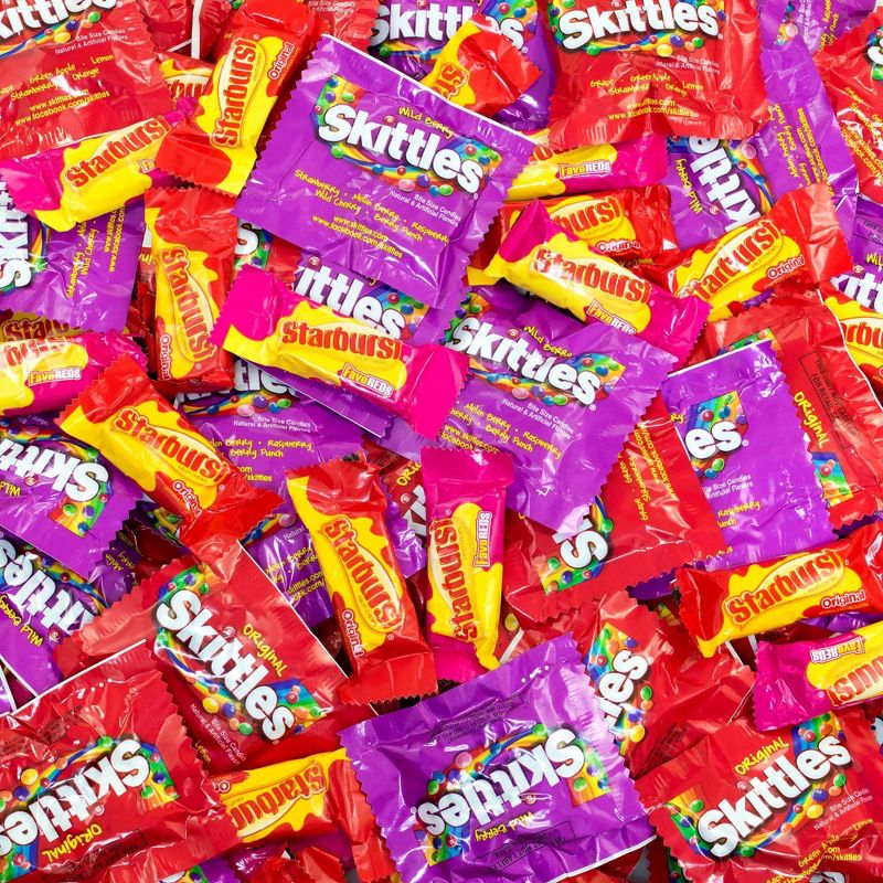 Skittles &#38; Starburst Fun Size Variety Pack - 104.4oz, 4 of 5
