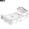 Full Size House Shape Platform Bed with LED Lights and Storage - ModernLuxe - image 4 of 4