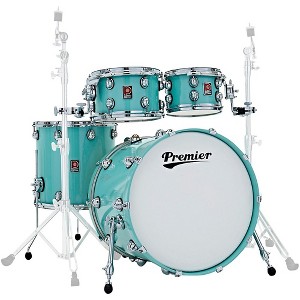Premier Genista Maple 4-Piece Shell Pack With 22" Bass Drum Pistachio - 1 of 4