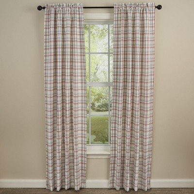 Park Designs Farm Yard Plaid Lined Panels 72'' x 84''