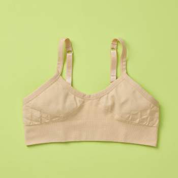 Girls' Favorite Double-Layered, High-Quality Seamless Bra with Adjustable Straps by Yellowberry