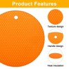 Unique Bargains Non-Slip Silicone Round Multipurpose Jar Opener Pads 3 Pcs - 3 of 3