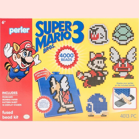Super Mario Bros Key Rings - Hama Perler Beads - Free UK Delivery