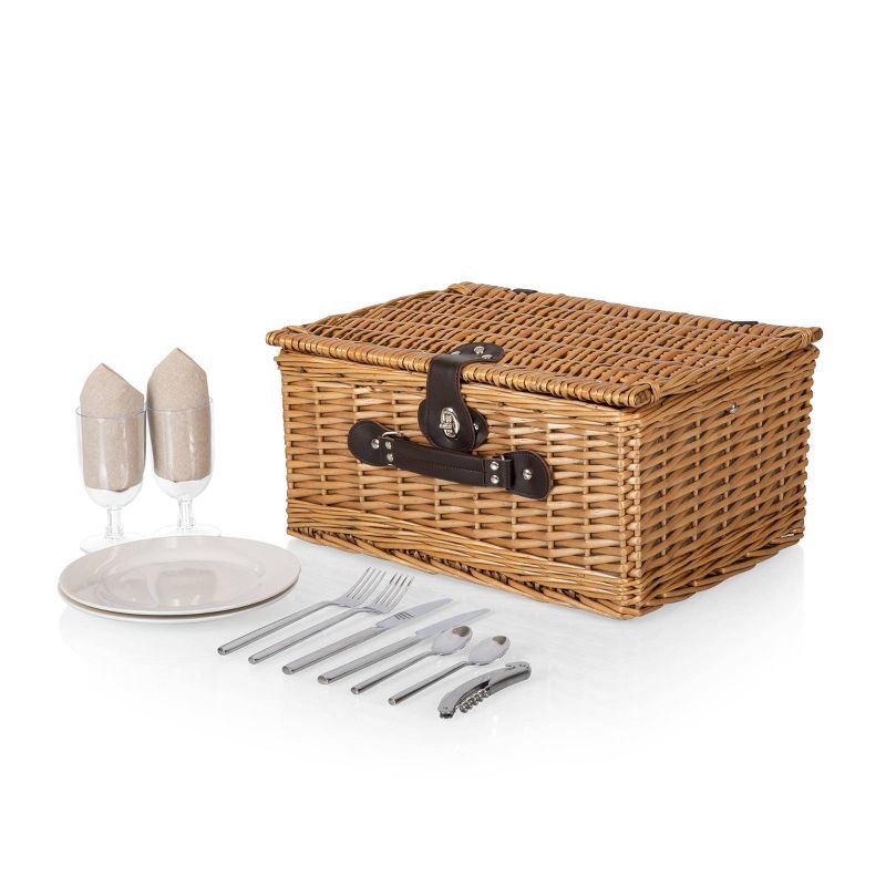 Picnic Time Classic Picnic Basket with Beige Canvas, 2 of 6