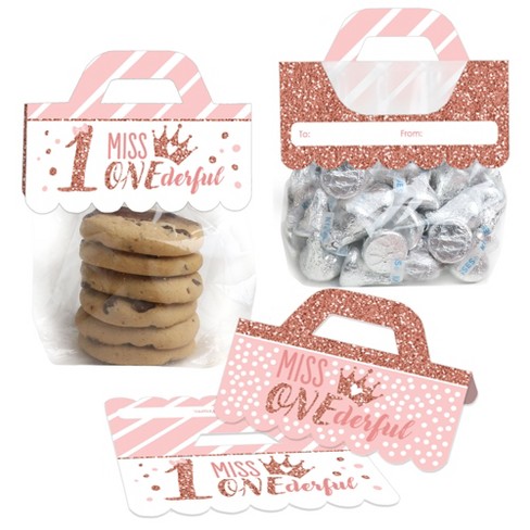 Big Dot Of Happiness Pink Checkered Party - Diy Clear Goodie Favor Bag  Labels - Candy Bags With Toppers - Set Of 24 : Target