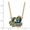 Black Bow Jewelry 14k Yellow Gold Plated Sterling Silver Old Dominion Monarchs NCAA Necklace 18 Inch - 2 of 4