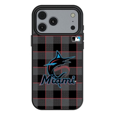 MLB National League Teams Plaid MagSafe Compatible Cell Phone Case for Apple iPhone 17 Series