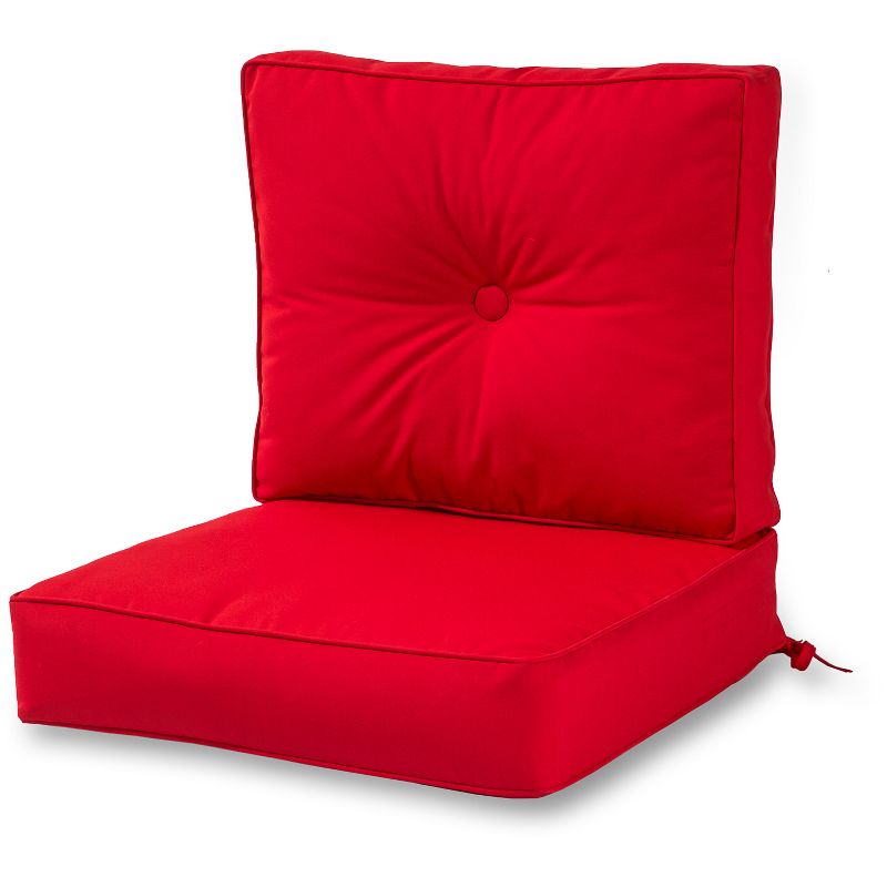 2pc Sunbrella Outdoor Deep Seat Cushion Set - Kensington Garden, 1 of 10