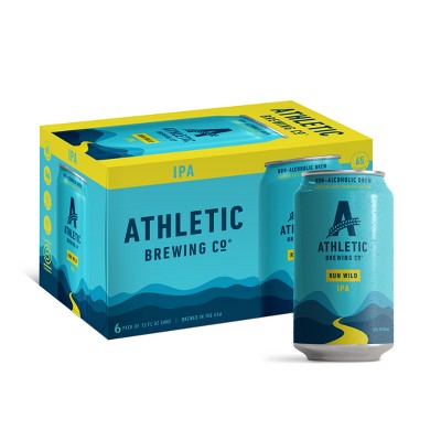 Athletic Brewing Company Run Wild Non-Alcoholic IPA Beer - 6pk/12 fl oz Cans