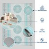 Vintage Printed Area Rugs Washable Oriental Accent Rugs, Non-Slip Traditional Floor Mat, Stain-Resistant Low Pile Indoor Carpet - 4 of 4