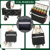 Vynxaria Beach Wagon with Big Wheels for Sand, 500lbs Capacity, All-Terrain Steel Frame, 9" Pneumatic Tires, Collapsible Design, Black - 2 of 4
