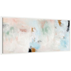 Kate and Laurel Sylvie Foggy Ice Forest Framed Canvas by Nikita Jariwala - 1 of 4