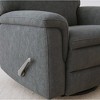 Polyester Swivel Recliner with Chrome Lever and Heavy-Duty 360 lbs Mechanism - 4 of 4