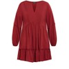 Women's Plus Size Alinda Mini Dress - shiraz | CITY CHIC - 4 of 4