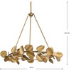 Progress Lighting, Laurel Collection, 6-Light Chandelier, Gold Ombre, Gilded Silver Leaves, Transitional Elegance - 2 of 4