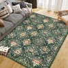 Modern Area Rug Elegant Floral Durable Stain-Resistant Fabric Washable Waterproof Perfect Rug for Living Room Bedroom - 3 of 4
