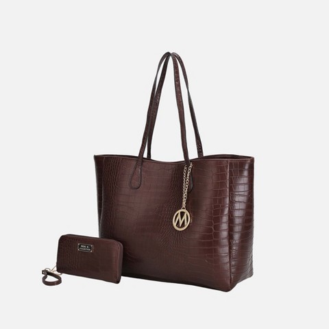 MKF Collection Sadie Oversize Handbag Women Tote & Wallet Set by Mia K