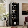 FUFU&GAGA Double Door Shoe Cabinet Entryway High Shoe Rack Large Storage Space With Multi Shelves - 2 of 4