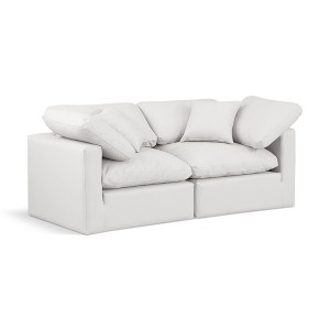 Meridian Furniture,Indulge Vegan Leather Modular Sofa - 1 of 4