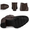 Perphy Women's Round Toe Lightly Padded Platform Block High Heels Chelsea Boots - 3 of 4