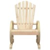 vidaXL Garden Adirondack Chair Natural Wood Solid Fir Wood - Brown Chair 1 - 4 of 4