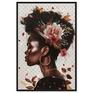 Art Remedy Flowers in Her Hair II Glam Artistic Women Portrait Wall Art ...