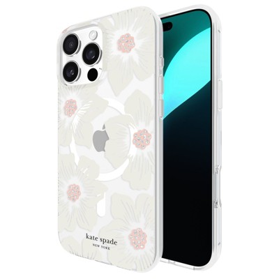 Kate Spade Defensive Hardshell top Case for iPhone 13 Pro Max - Hollyhock Floral