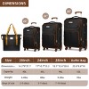 5 Piece Softside Luggage Set with TSA Lock and Spinner Wheels, Lightweight Expandable Suitcases for Family Travel – Cuddlewood - 4 of 4