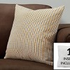 TopComfy Support Pillow Decorative Throw Pillow with Classic Dot Design for Sofa or Bed Use, Gold, 17"*17"*2" - 2 of 4