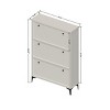 VYNXARIA 31.5 Inch Nordic Style Shoe Storage Cabinet with 2 Flip Drawers, Freestanding Organizer with Solid Wood Legs for Entryway - 4 of 4