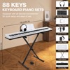 SUGIFT 88 Key Digital Piano Keyboard, Portable Full-Size Electric Piano for Beginners with Semi-Weighted Keys, Complete Kit - 3 of 4