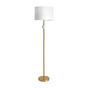 nuLOOM Saxman 63" Marble Floor Lamp Lighting - Gold 63" H x 16" W x 16" D - 1 of 4