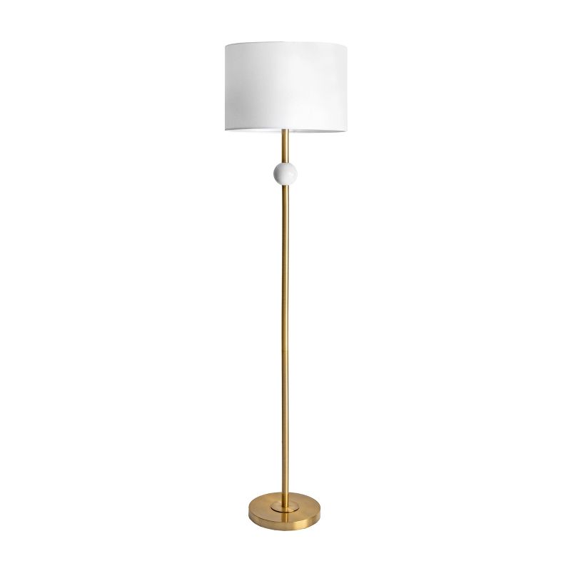 nuLOOM Saxman 63" Marble Floor Lamp Lighting - Gold 63" H x 16" W x 16" D, 1 of 9