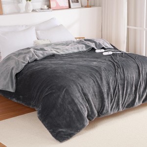 Electric Heating Blanket, Soft Flannel Heated Blanket with 5 Heat Levels & 4 H Timer, ETL Certified & Machine Washable - 1 of 4