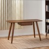 Functional Office Desk With 1 Drawer, Modern Simple Workstation Business Furniture For Home Office Dining Room Living Room Study Rooms Decoration - 4 of 4