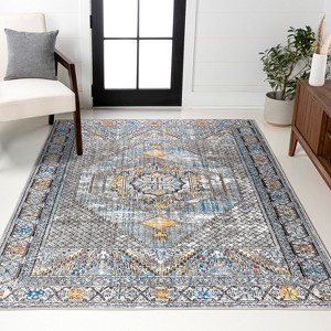 Izmit Geometric Vintage Medallion Area Rug  - JONATHAN Y - 1 of 4