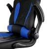 Elama High Back Adjustable Faux Leather Office Chair in Black - 4 of 4