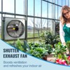 VEVOR 24'' Shutter Exhaust Fan, High-speed 3320 CFM, Aluminum Wall Mount Attic Fan with AC-motor, Ventilation and Cooling for Greenhouses, Silver - 3 of 4