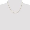 Black Bow Jewelry 1.25mm 10k Yellow Gold Flat Figaro Chain Necklace - 2 of 4