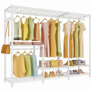 VIPEK V3i Garment Rack Large Wardrobe Closet Adjustable Metal Clothing Rack with Shelves & Hanger Rod & Side Hooks, 950lbs Weight Capacity - 1 of 4