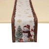Unique Bargains Christmas Table Runner Red Green White 72"x13" 1 Pc - 4 of 4