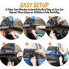 Zone Tech Car Roof Cargo Bag Protective Anti Slip Mat, 21 Cubic Feet for Car with or Without Racks - Black Blue Stripe Cushioning Car Roof Pad - 3 of 4