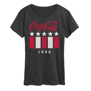 Women's - Coca-Cola - 1886 Stars Stripes Short Sleeve Graphic T-Shirt - 1 of 4