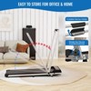 Naysaye Portable Folding Treadmill with Removable Armrests Cushioned Running Belt Spacious Surface for Home Gym Office, Black Red, 48.62"*22.3"*38" - 4 of 4